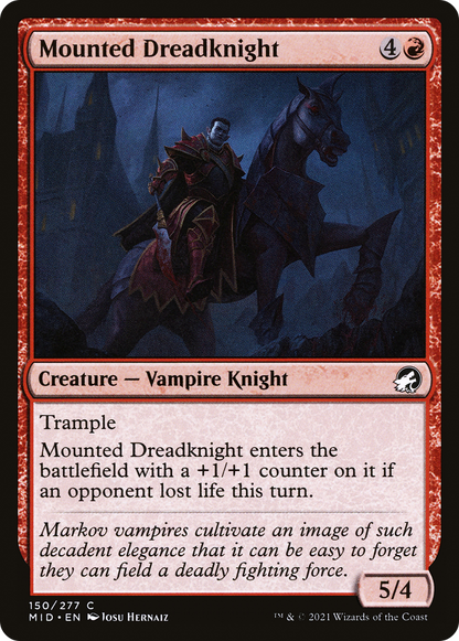 馬上の戦慄騎士/Mounted Dreadknight [MID][FOIL]