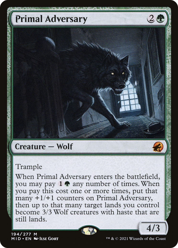 原初の敵対者/Primal Adversary [MID][FOIL]