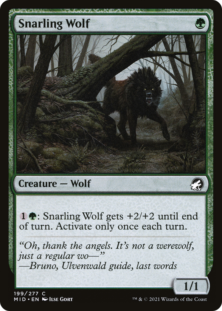 うなる狼/Snarling Wolf [MID][FOIL]