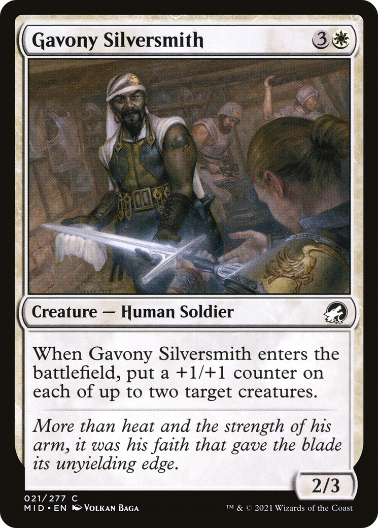 ガヴォニーの銀鍛冶師/Gavony Silversmith [MID][FOIL]