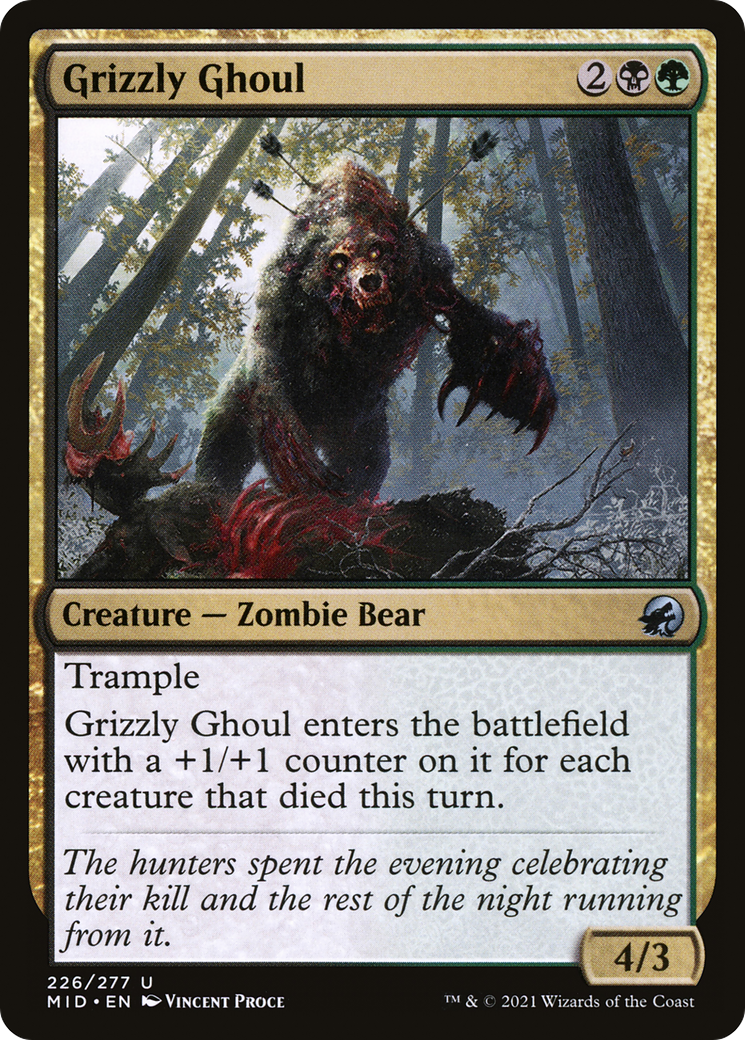灰色熊のグール/Grizzly Ghoul [MID][FOIL]