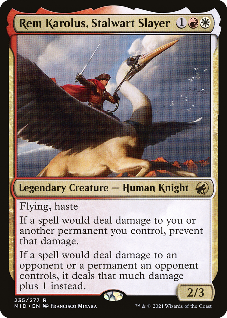 確固たる討伐者、レム・カロラス/Rem Karolus, Stalwart Slayer [MID][FOIL]