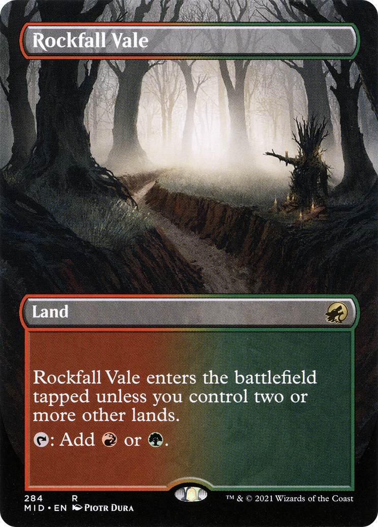 落石の谷間/Rockfall Vale [MID-BF][ボーダーレス][FOIL]