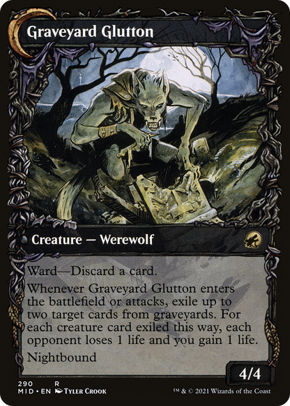 墓地の侵入者/Graveyard Trespasser - 墓地の大食い/Graveyard Glutton [MID-BF][ショーケース][FOIL]