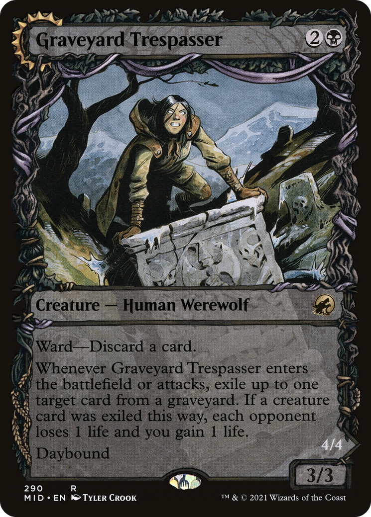 墓地の侵入者/Graveyard Trespasser - 墓地の大食い/Graveyard Glutton [MID-BF][ショーケース]