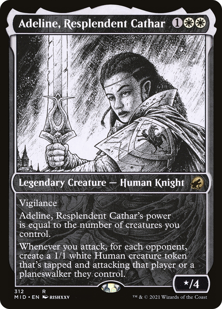 輝かしい聖戦士、エーデリン/Adeline, Resplendent Cathar [MID-BF][ショーケース]