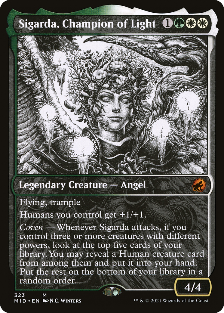 光の勇者、シガルダ/Sigarda, Champion of Light [MID-BF][ショーケース]