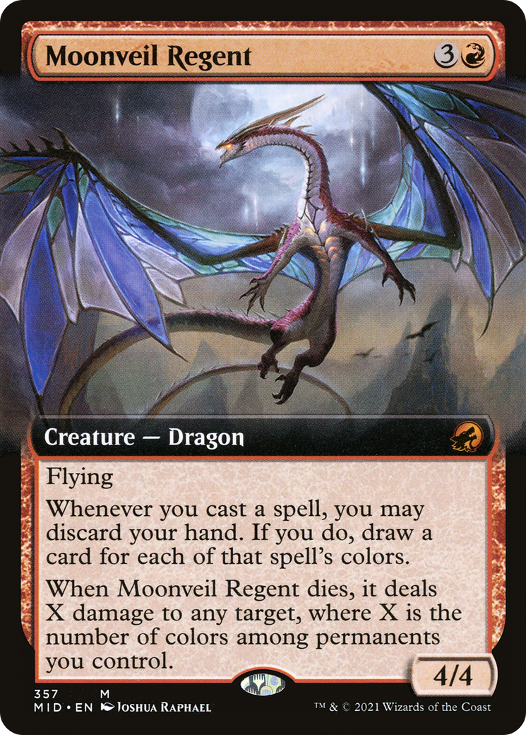 月の帳の執政/Moonveil Regent [MID-BF][拡張アート][FOIL]