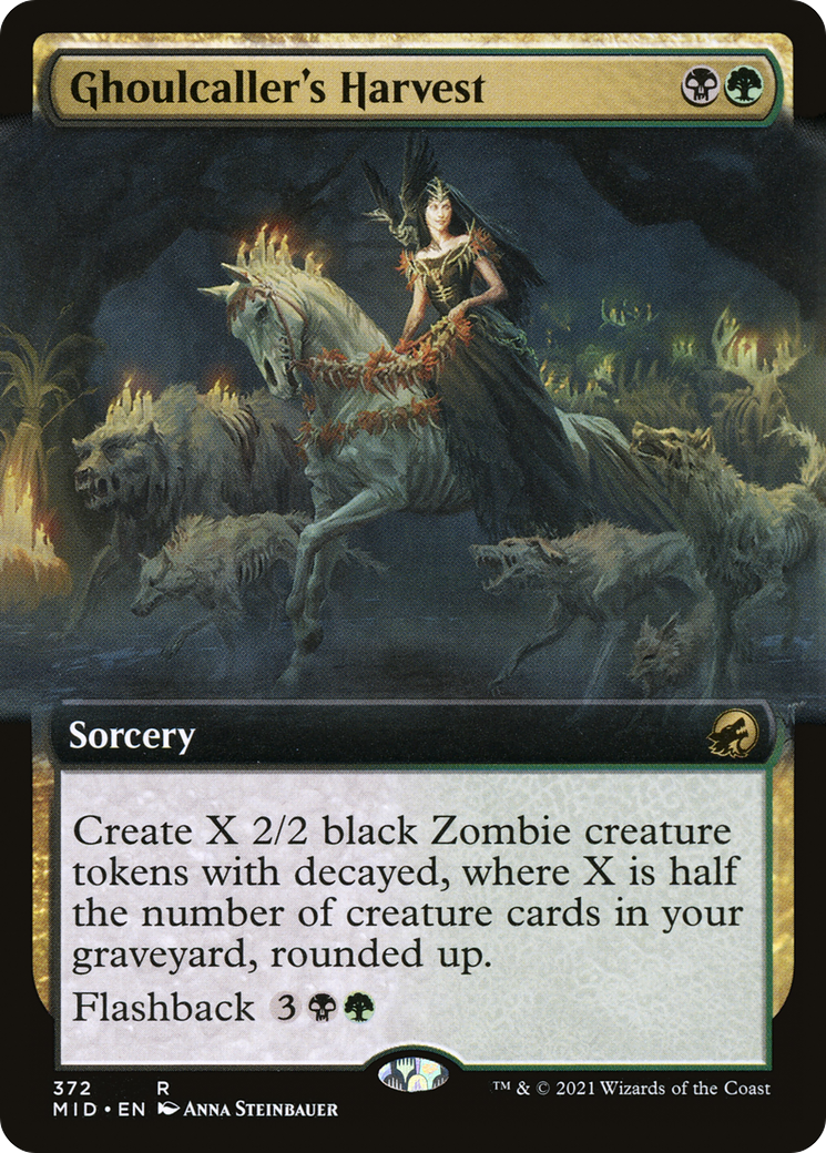 グール呼びの収穫/Ghoulcaller's Harvest [MID-BF][拡張アート][FOIL]