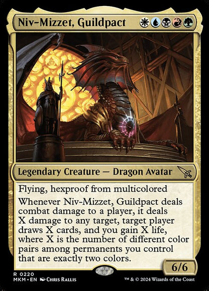 ギルドパクト、ニヴ＝ミゼット/Niv-Mizzet, Guildpact [MKM] [FOIL]