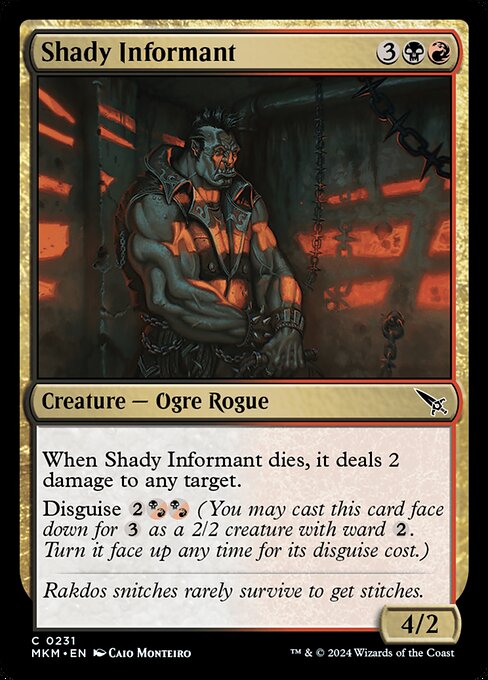 不審な密通者/Shady Informant [MKM] [FOIL]