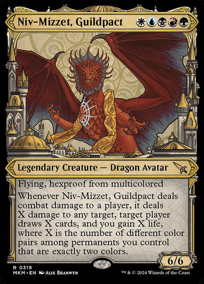 ギルドパクト、ニヴ＝ミゼット/Niv-Mizzet, Guildpact(319) [MKM-BF][ショーケース]