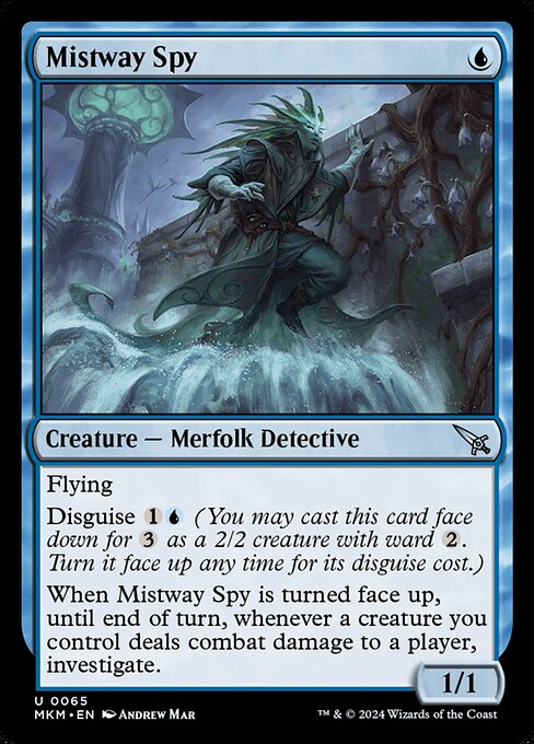 霧水路のスパイ/Mistway Spy [MKM] [FOIL]
