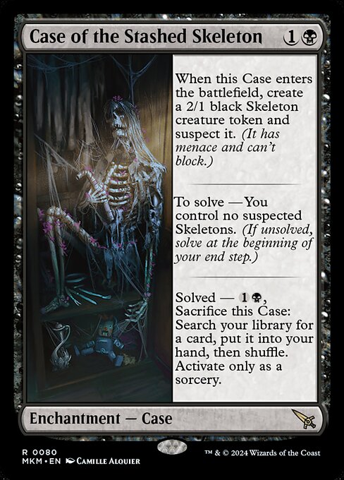 謎の骸骨の事件/Case of the Stashed Skeleton [MKM] [FOIL]