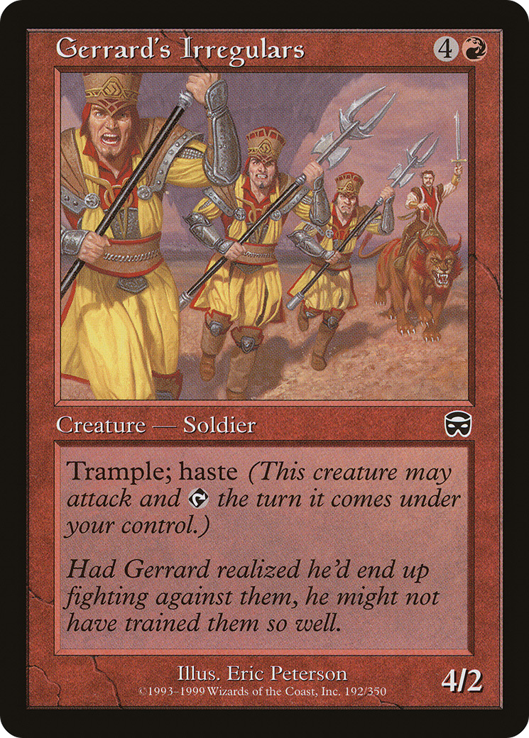 ジェラードの不正規軍/Gerrard's Irregulars [MMQ] [FOIL]