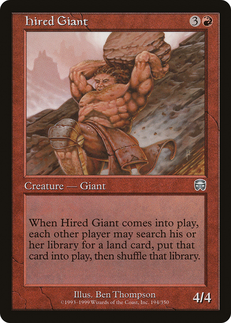 雇われ巨人/Hired Giant [MMQ] [FOIL]