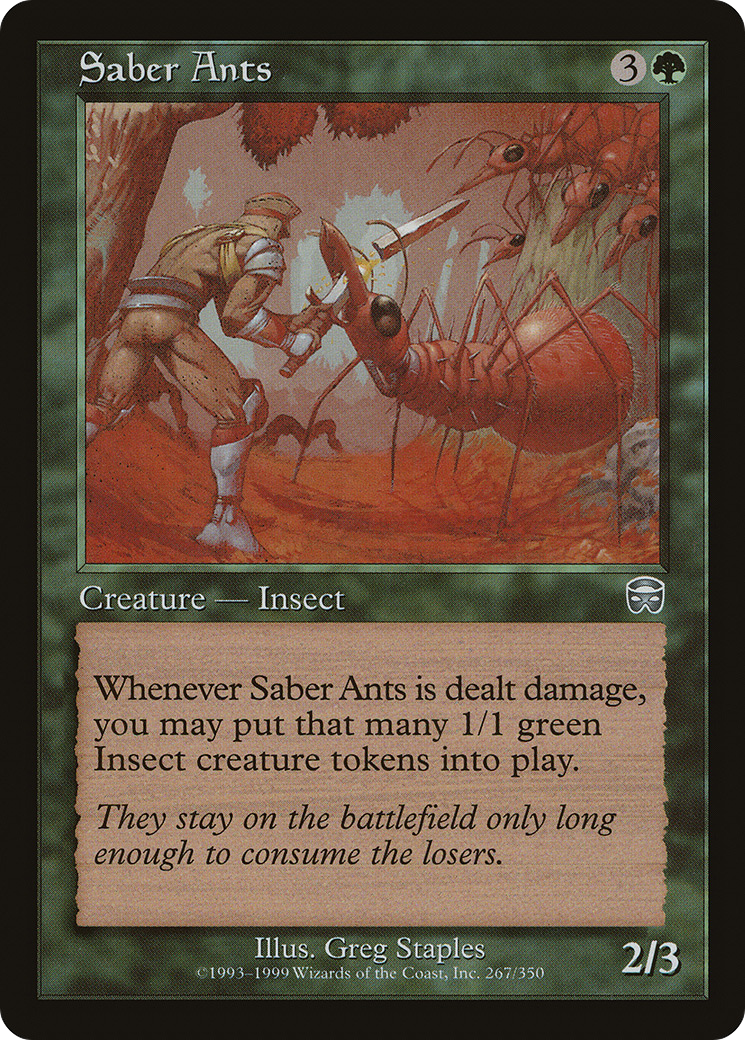 剣歯蟻/Saber Ants [MMQ] [FOIL]