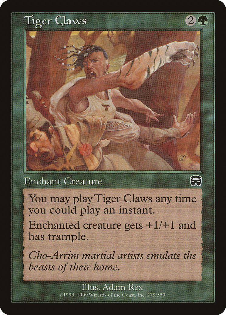 虎のかぎ爪/Tiger Claws [MMQ] [FOIL]