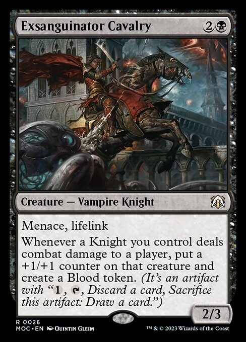 騎兵隊の血抜き師/Exsanguinator Cavalry [MOC]