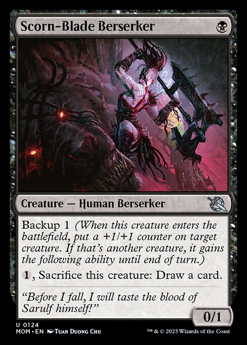 軽蔑剣の狂戦士/Scorn-Blade Berserker [MOM] [FOIL]