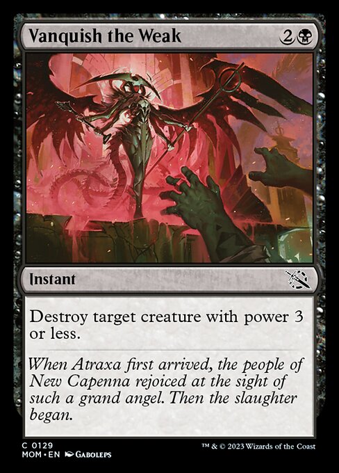 弱者成敗/Vanquish the Weak [MOM] [FOIL]