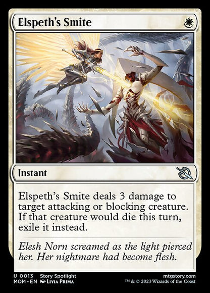 エルズペスの強打/Elspeth's Smite [MOM] [FOIL]