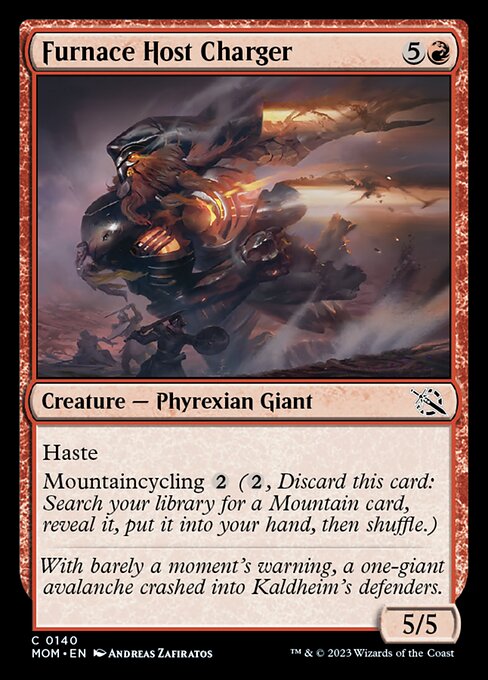 焼炉の徒党の突撃者/Furnace Host Charger [MOM] [FOIL]