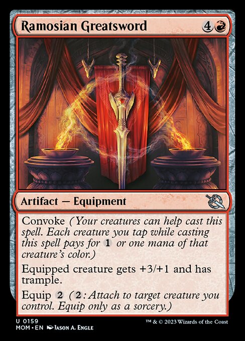 レイモス教の大剣/Ramosian Greatsword [MOM] [FOIL]