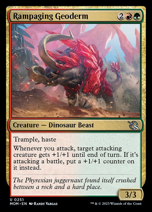 猛り狂うジオダーム/Rampaging Geoderm [MOM] [FOIL]