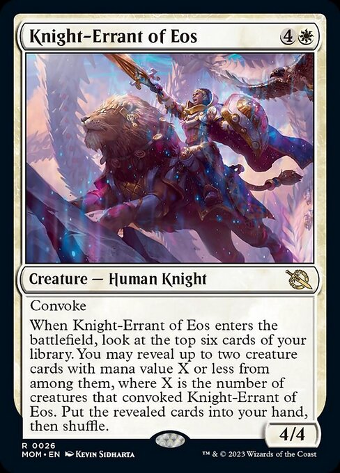 イーオスの遍歴の騎士/Knight-Errant of Eos [MOM] [FOIL]