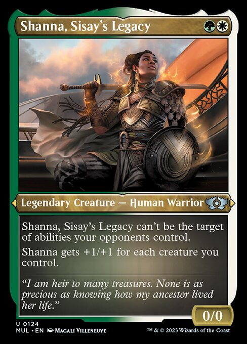 シッセイの後裔、シャナ/Shanna, Sisay's Legacy [MUL][FOIL][エッチング]