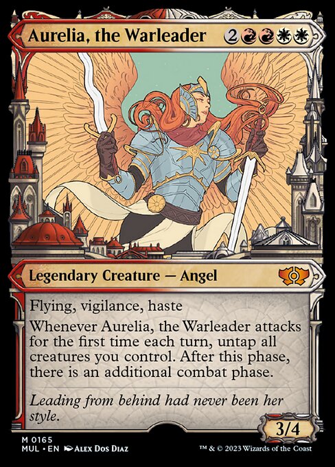 戦導者オレリア/Aurelia, the Warleader [MUL][FOIL][ハロー]