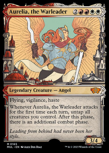 戦導者オレリア/Aurelia, the Warleader [MUL][FOIL][ハロー]