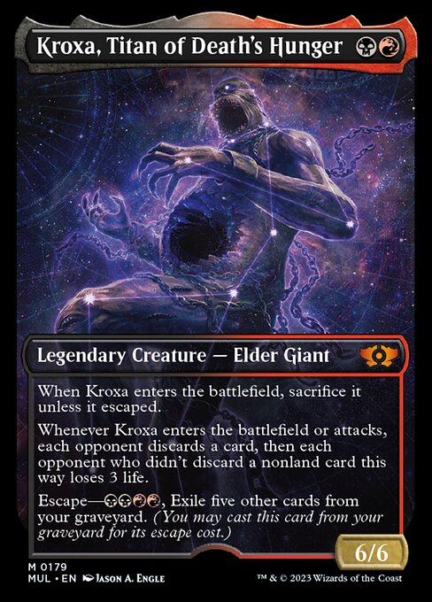 死の飢えのタイタン、クロクサ/Kroxa, Titan of Death's Hunger [MUL][FOIL][ハロー]
