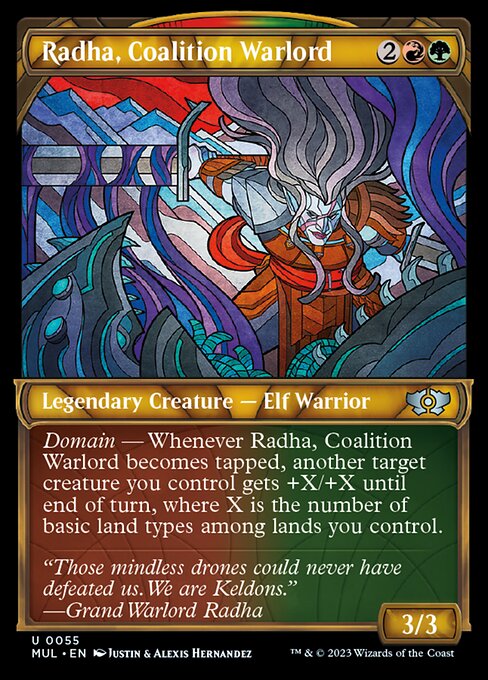 連合の大将軍、ラーダ/Radha, Coalition Warlord [MUL][FOIL]