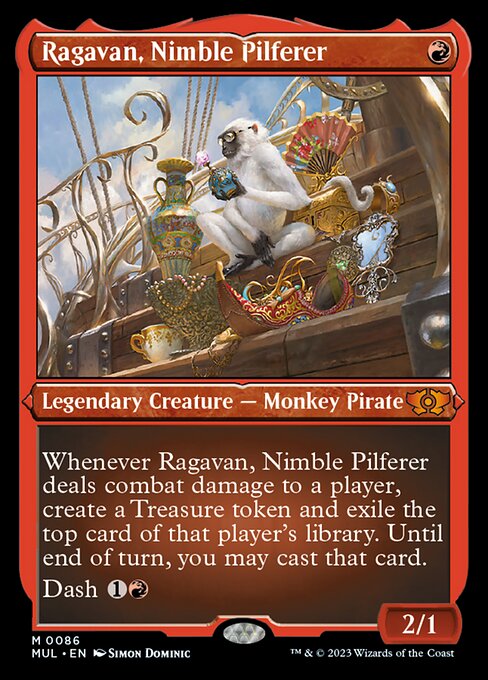 敏捷なこそ泥、ラガバン/Ragavan, Nimble Pilferer [MUL][FOIL][エッチング]