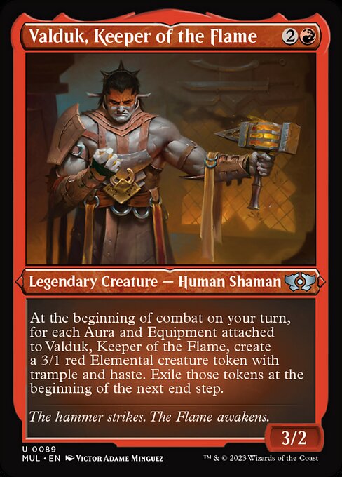 炎の番人、ヴァルダーク/Valduk, Keeper of the Flame [MUL][FOIL][エッチング]