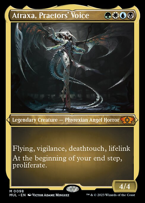 法務官の声、アトラクサ/Atraxa, Praetors' Voice [MUL][FOIL][エッチング]