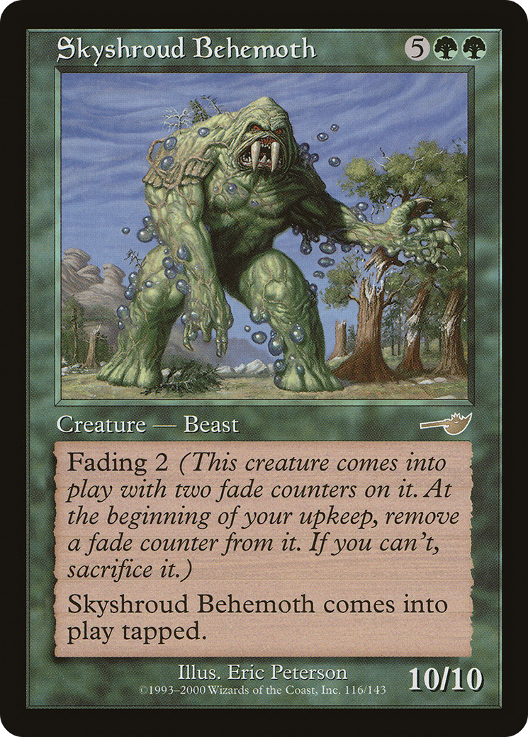 スカイシュラウドのビヒモス/Skyshroud Behemoth [NEM] [FOIL]