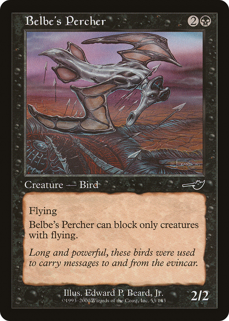 ベルベイの怪鳥/Belbe's Percher [NEM] [FOIL]