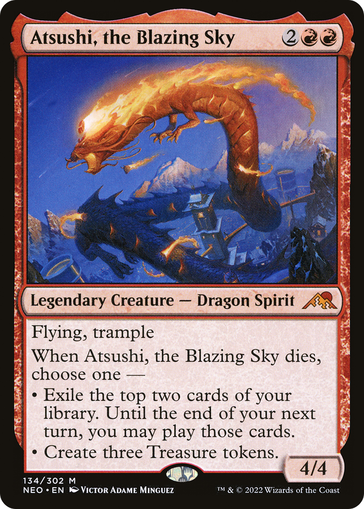 燃え立つ空、軋賜/Atsushi, the Blazing Sky [NEO] [FOIL]