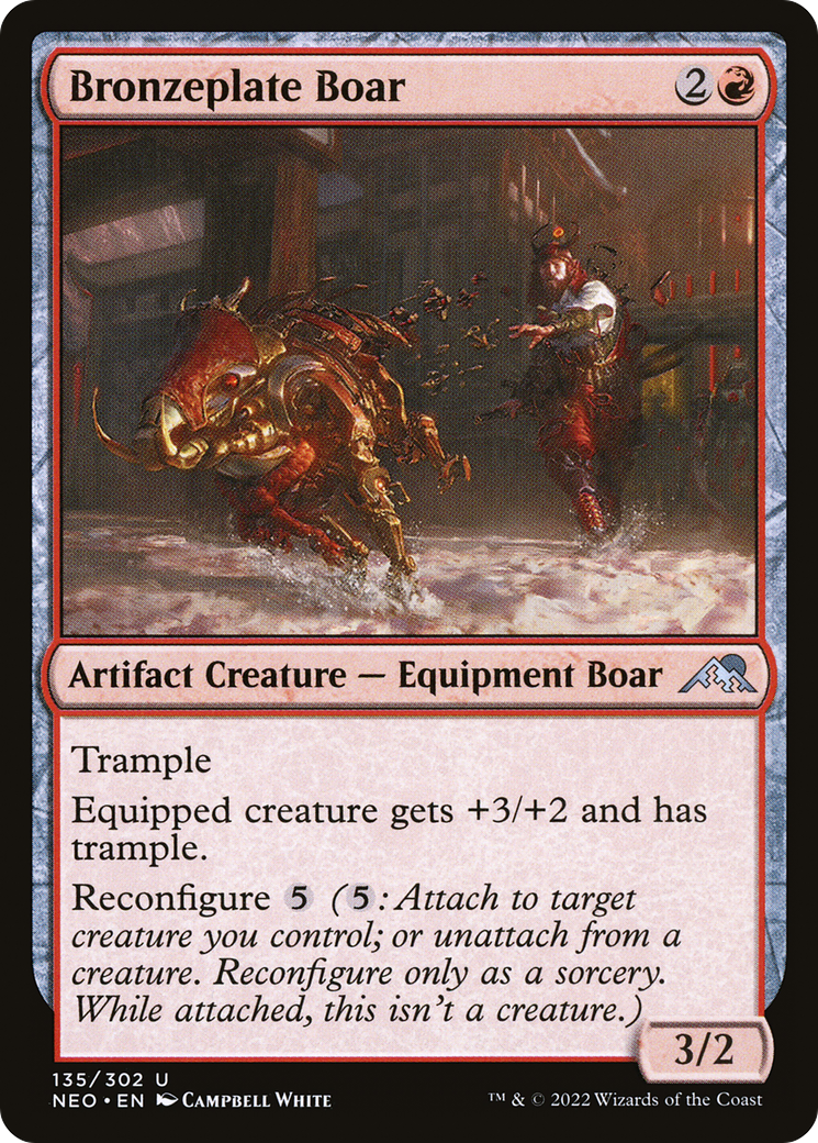 青銅鎧の猪/Bronzeplate Boar [NEO] [FOIL]