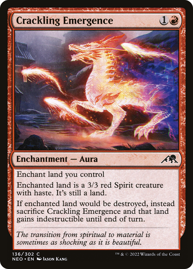 火花舞う出現/Crackling Emergence [NEO] [FOIL]