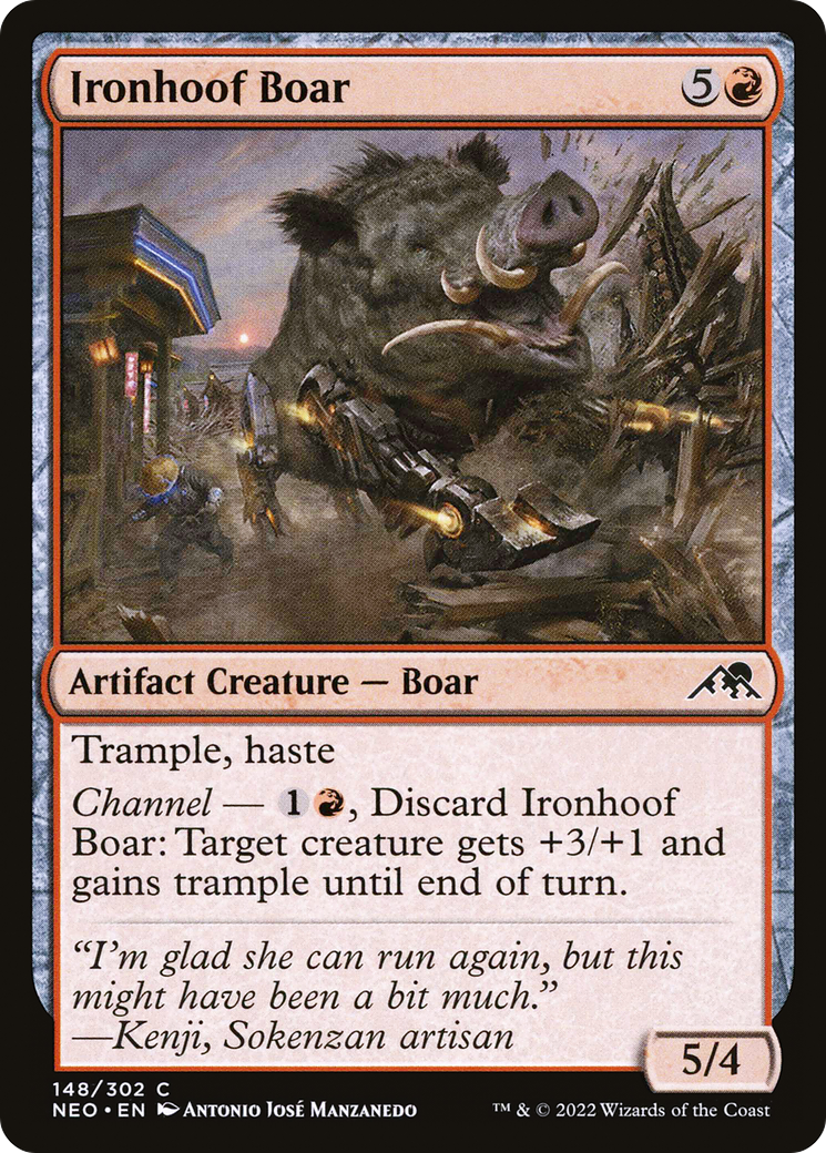 鉄蹄の猪/Ironhoof Boar [NEO] [FOIL]