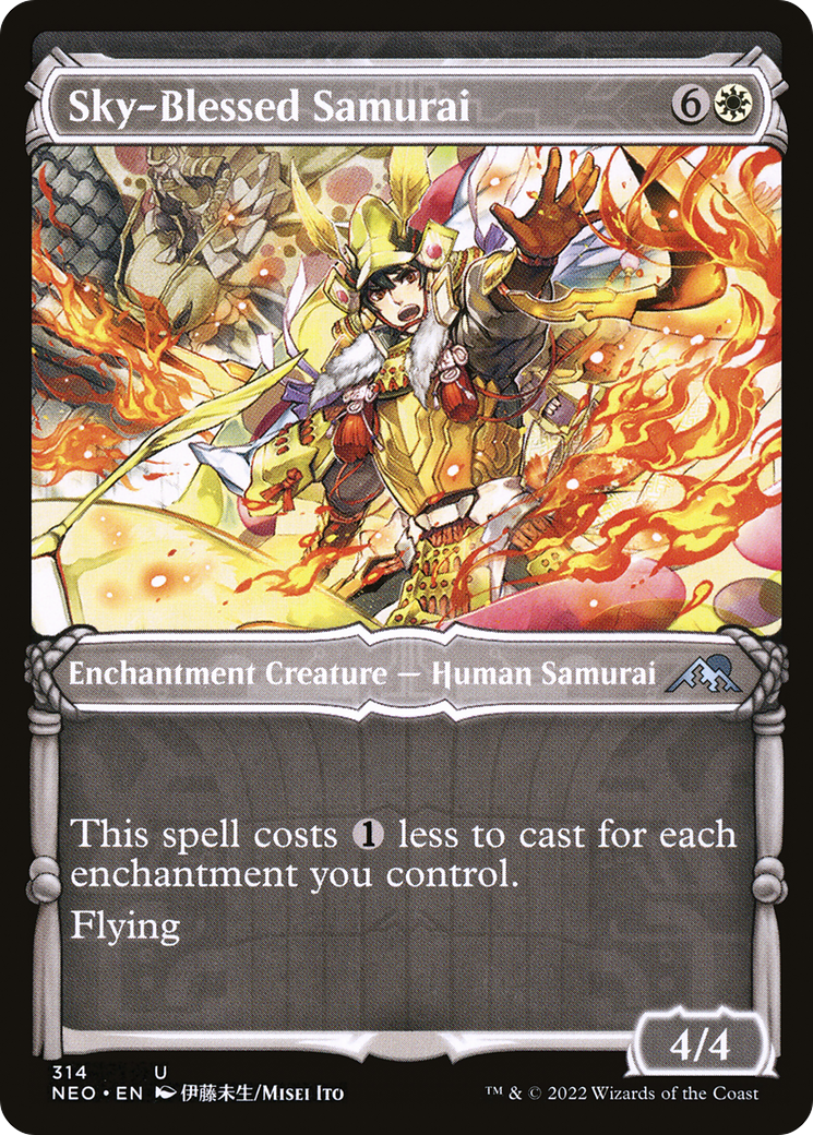 空に祝福されし侍/Sky-Blessed Samurai [NEO-BF][ショーケース] [FOIL]