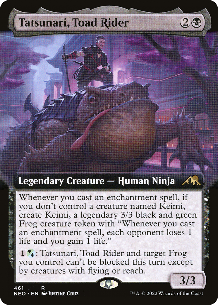 カエル乗り、達成/Tatsunari, Toad Rider [NEO-BF][拡張アート] [FOIL]