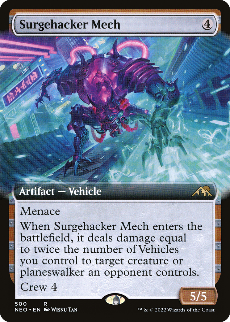 電圧改竄メカ/Surgehacker Mech [NEO-BF][拡張アート] [FOIL]