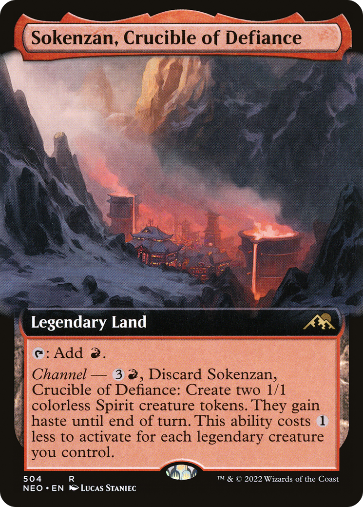 反逆のるつぼ、霜剣山/Sokenzan, Crucible of Defiance [NEO-BF][拡張アート] [FOIL]