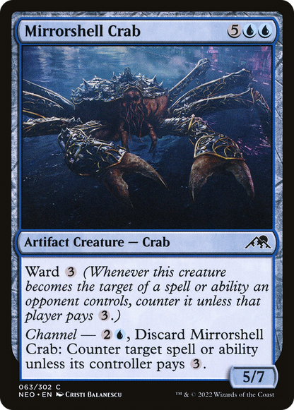 鏡殻のカニ/Mirrorshell Crab [NEO] [FOIL]