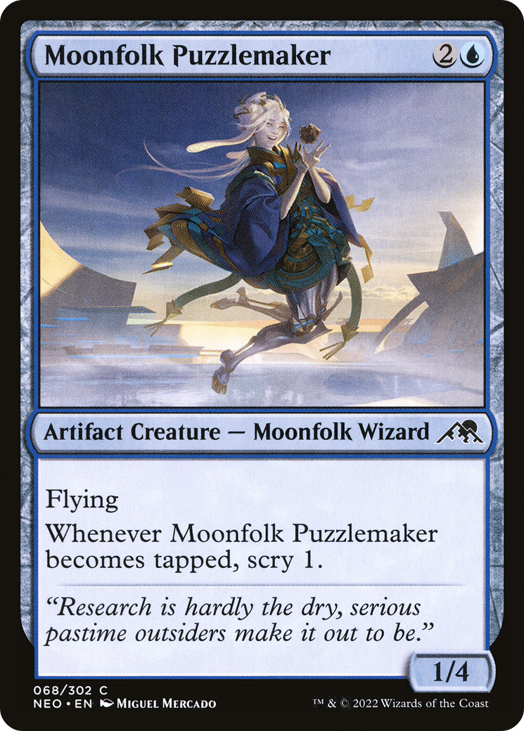 ムーンフォークの謎掛け師/Moonfolk Puzzlemaker [NEO] [FOIL]